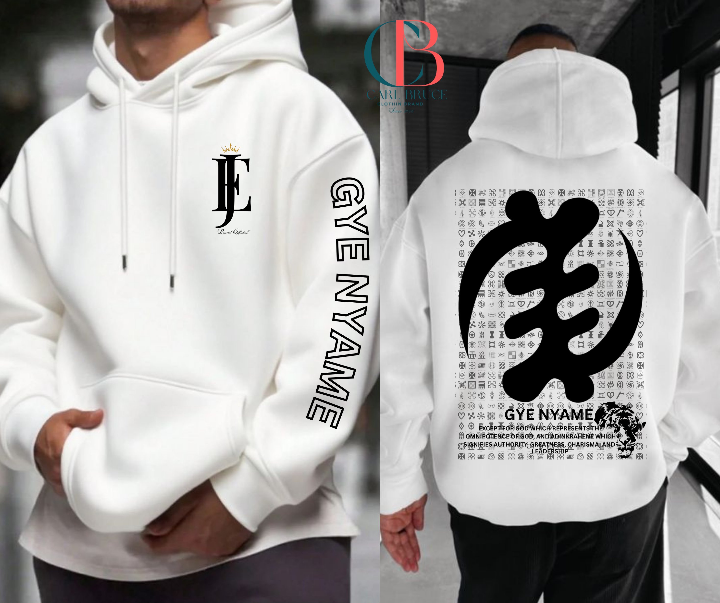 CB Signature Hoodie White